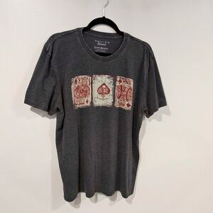 Lucky Brand Dark Gray Playing Card Tee